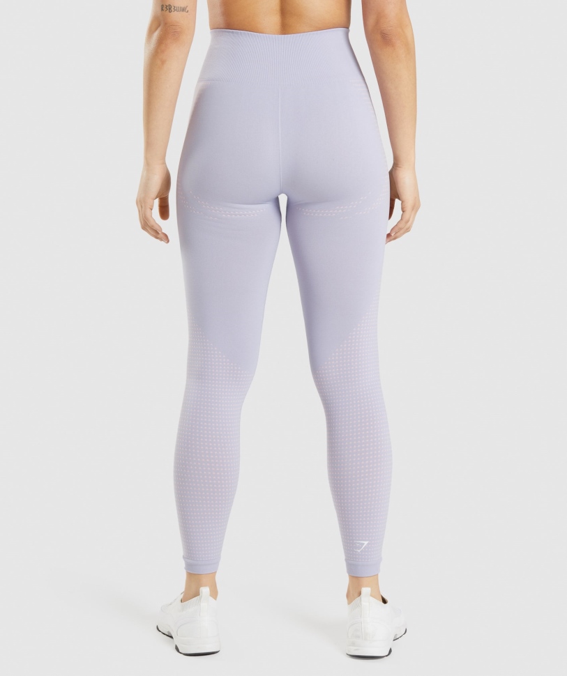 Gymshark ζωτικής σημασίας χωρίς ραφή κολάν 2.0 Moonstone Blue Marl