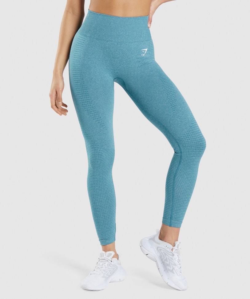 Gymshark Vital Seamless 2.0 κολάν Tahoe Teal Marl