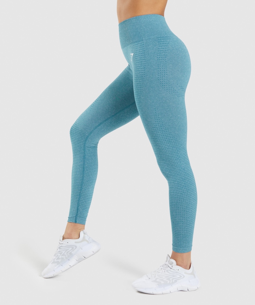 Gymshark Vital Seamless 2.0 κολάν Tahoe Teal Marl