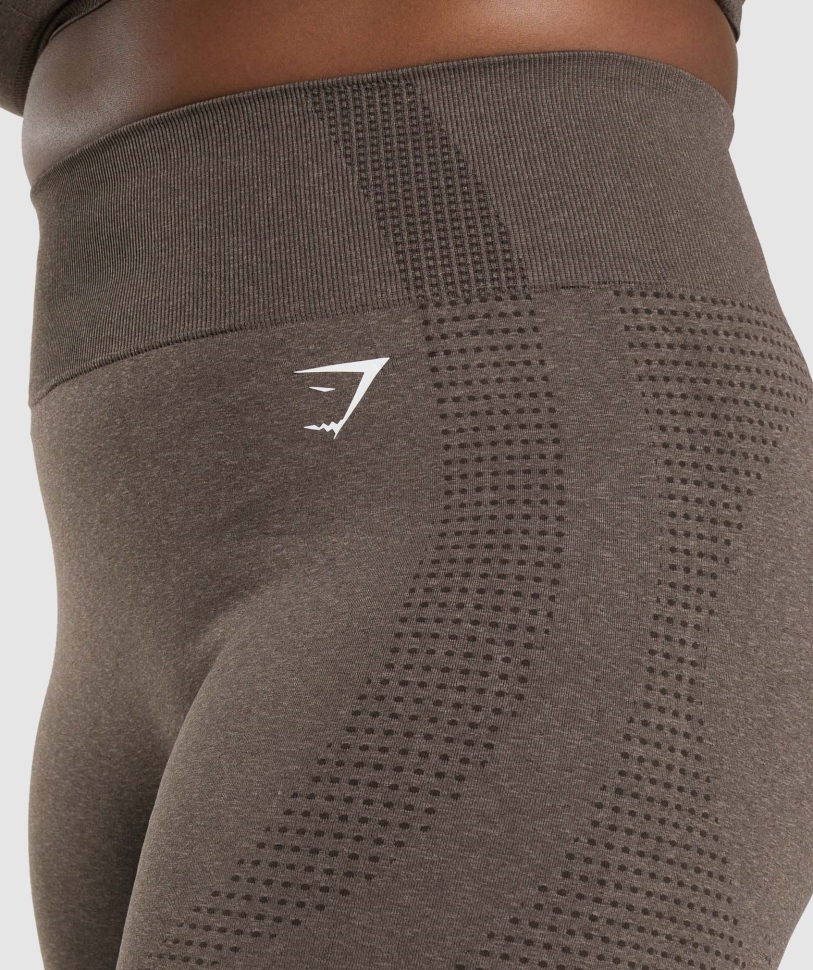 Gymshark Vital Seamless 2.0 σορτς καφέ Marl