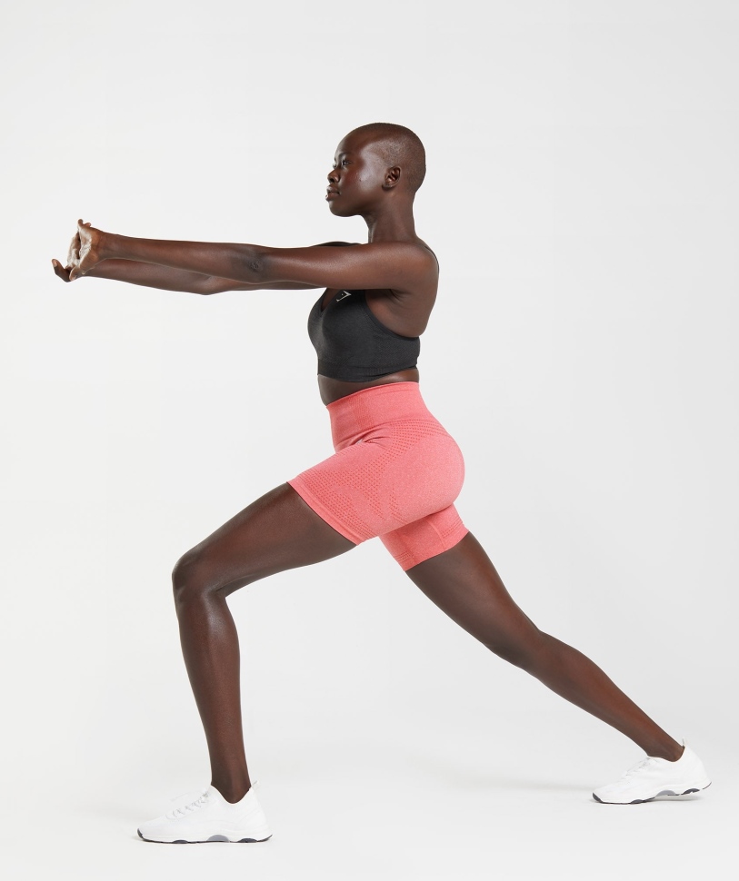 Gymshark Vital Seamless 2.0 σορτς τσίλι κόκκινη μάργα