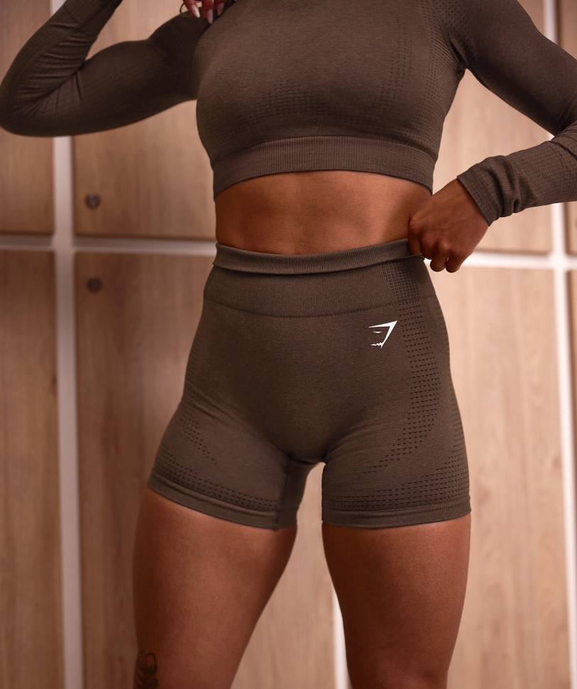 Gymshark Vital Seamless 2.0 σορτς Espresso Marl