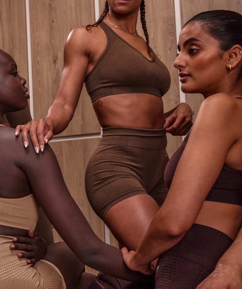 Gymshark Vital Seamless 2.0 σορτς Espresso Marl