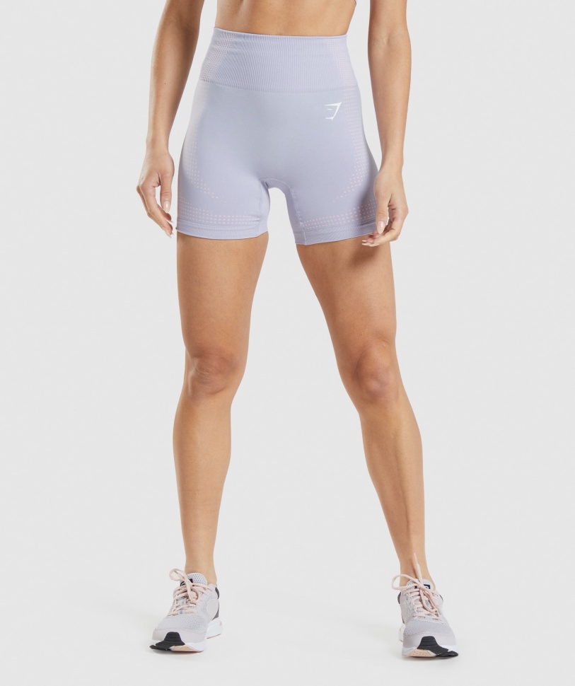 Gymshark Vital χωρίς ραφή σορτς 2.0 Moonstone Blue Marl