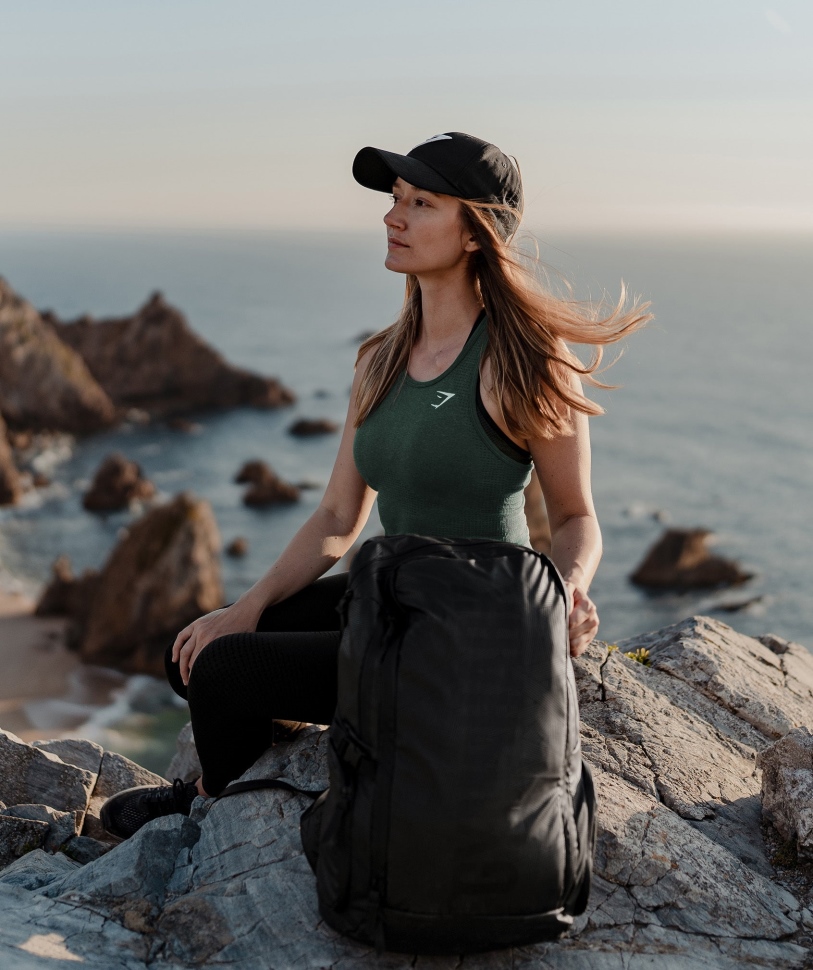 Gymshark Vital Seamless 2.0 γιλέκο σκούρο πράσινο Marl