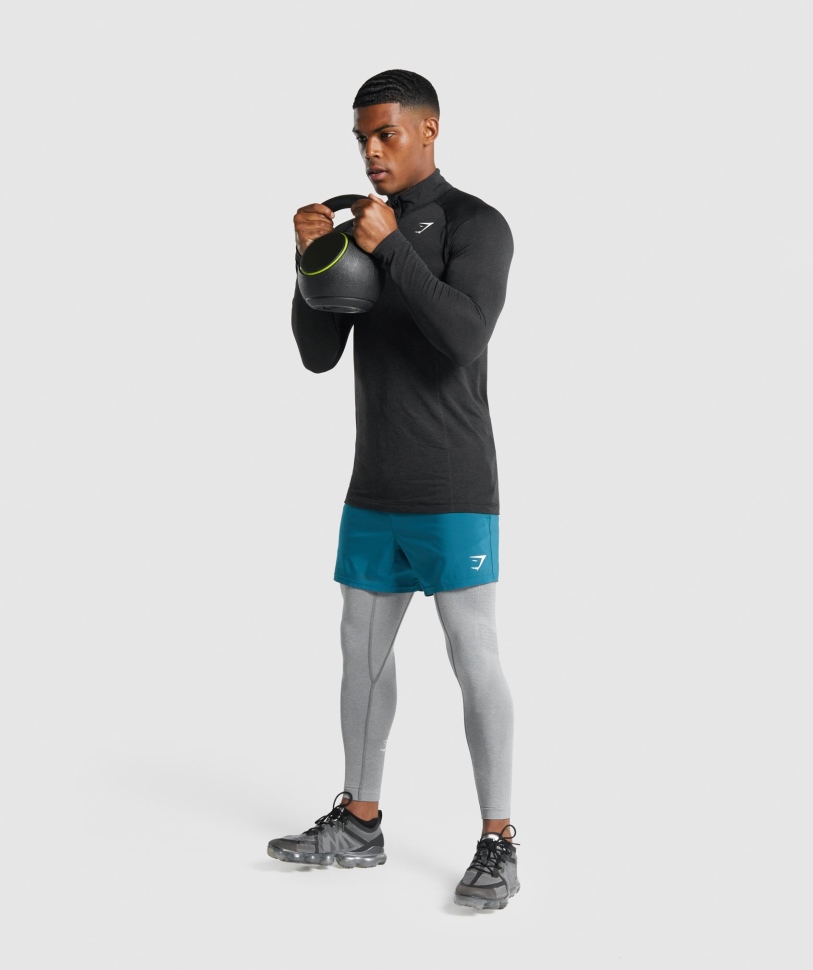 Gymshark ζωτικής σημασίας κολάν χωρίς ραφή κάρβουνο μάργα