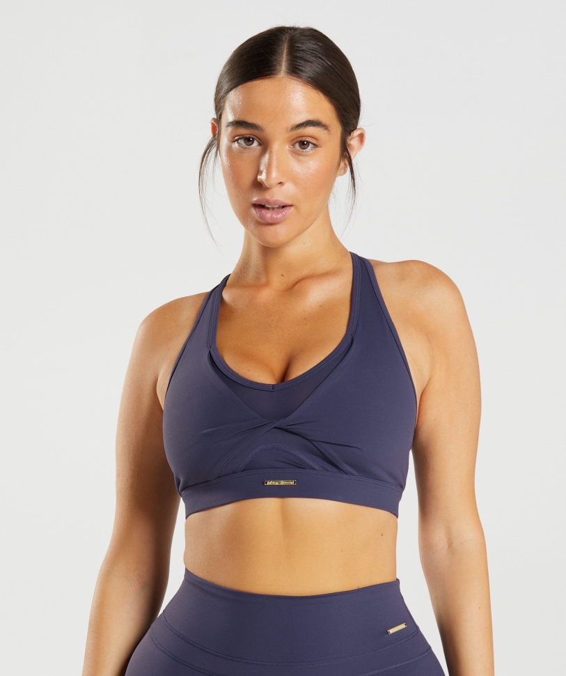 Gymshark Whitney Mesh αθλητικό σουτιέν Indigo Navy